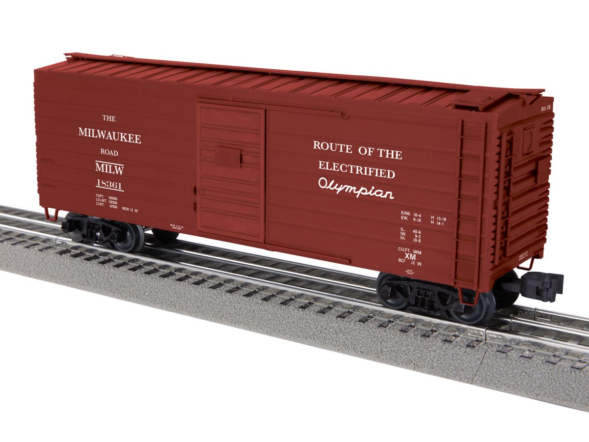 O Milw.Rd. Rib-side Boxcar (Olympian) #18361
