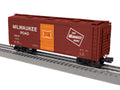 O Milw.Rd. Rib-side Boxcar w/ roof hatches #8275 (not shown)