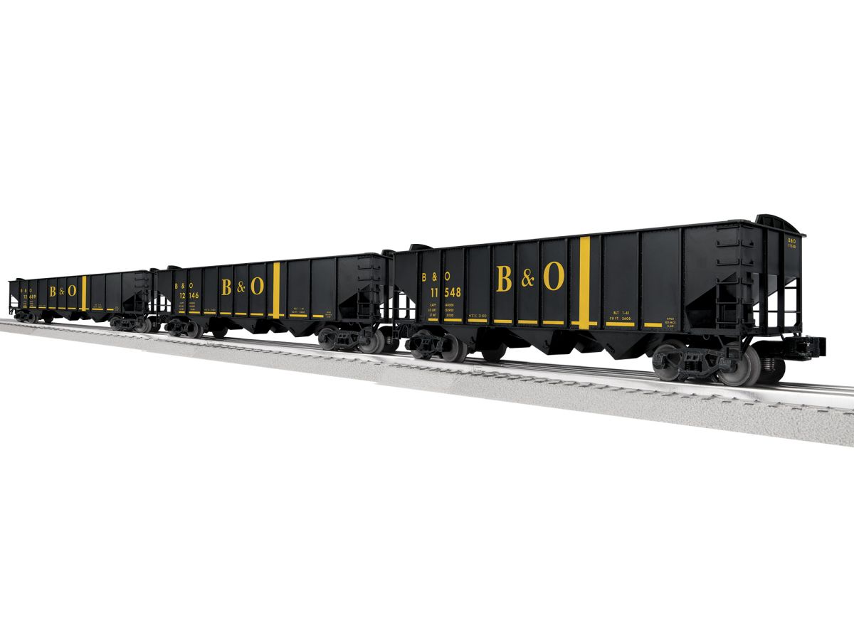 O B&O 3-Bay Hopper w/Peaked Ends 3 Pack A (not shown)