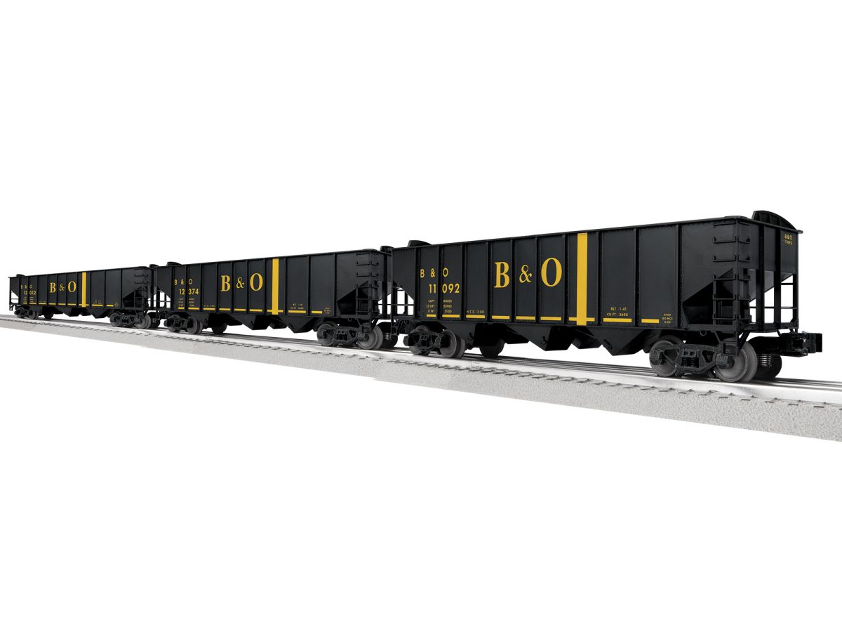 O B&O 3-Bay Hopper w/Peaked Ends 3 Pack B (not shown)