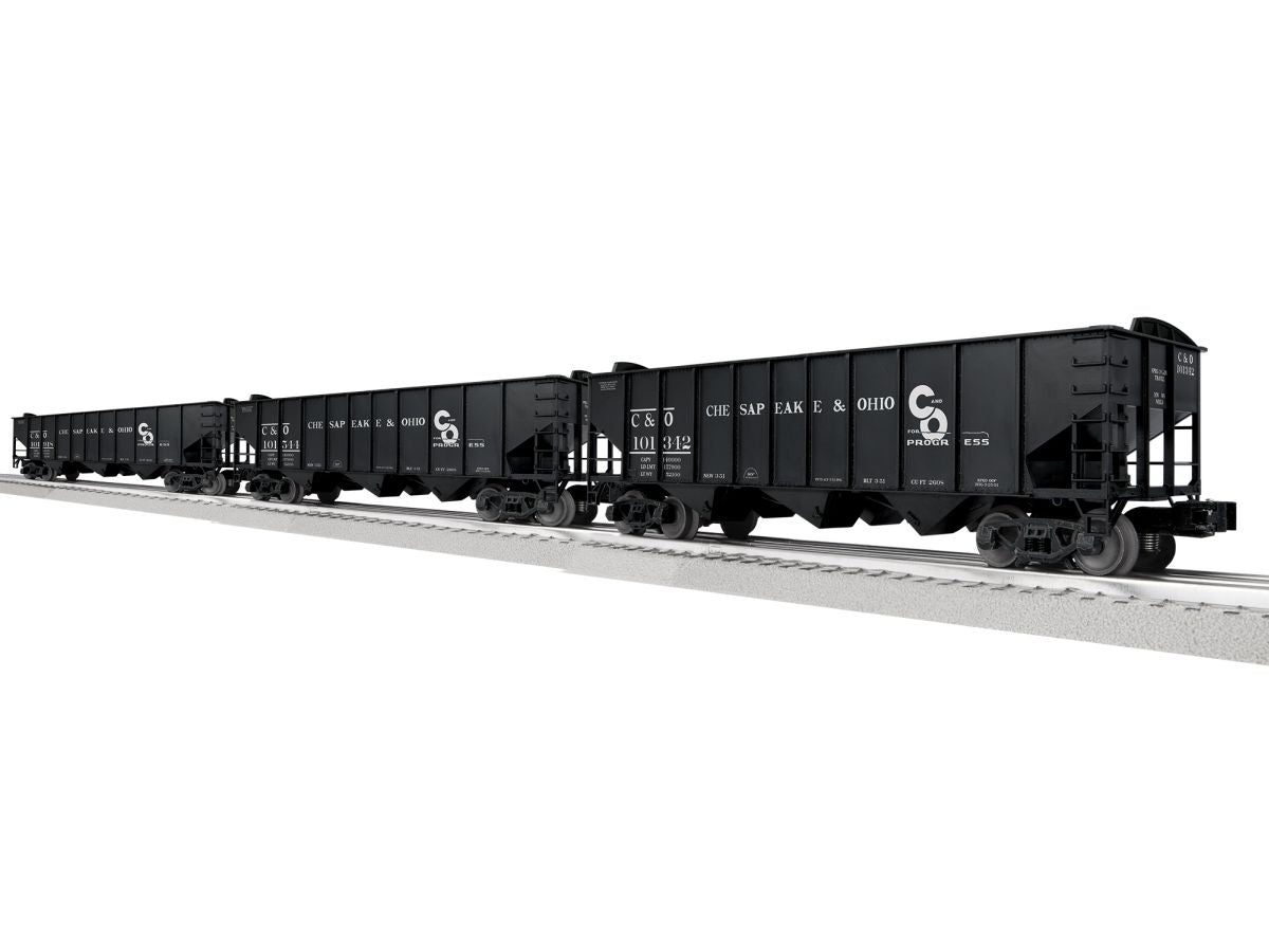 O C&O 3-Bay Hopper w/Peaked Ends 3 Pack B (not shown)