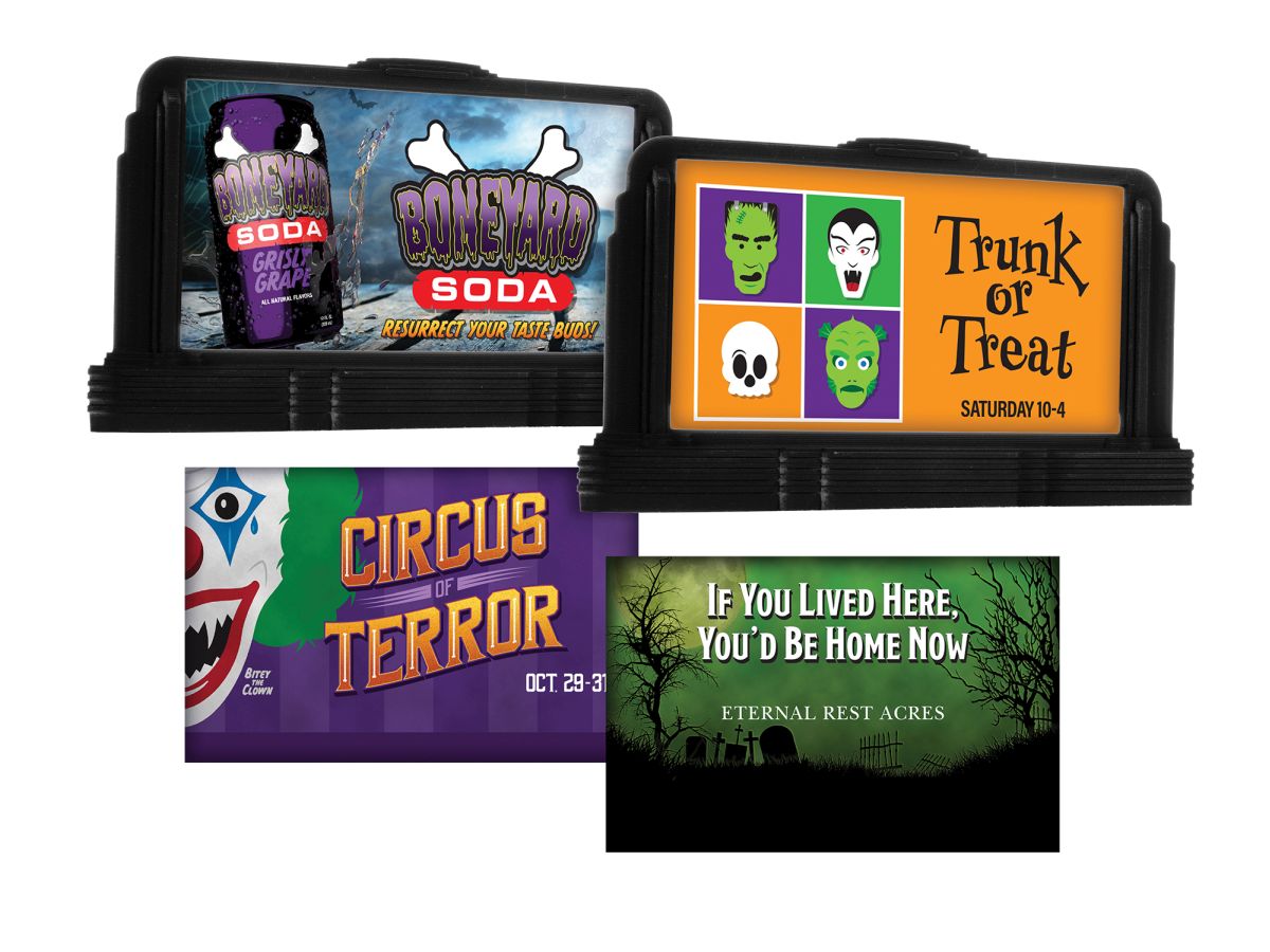 HO RTR Halloween Billboard 2 Pack