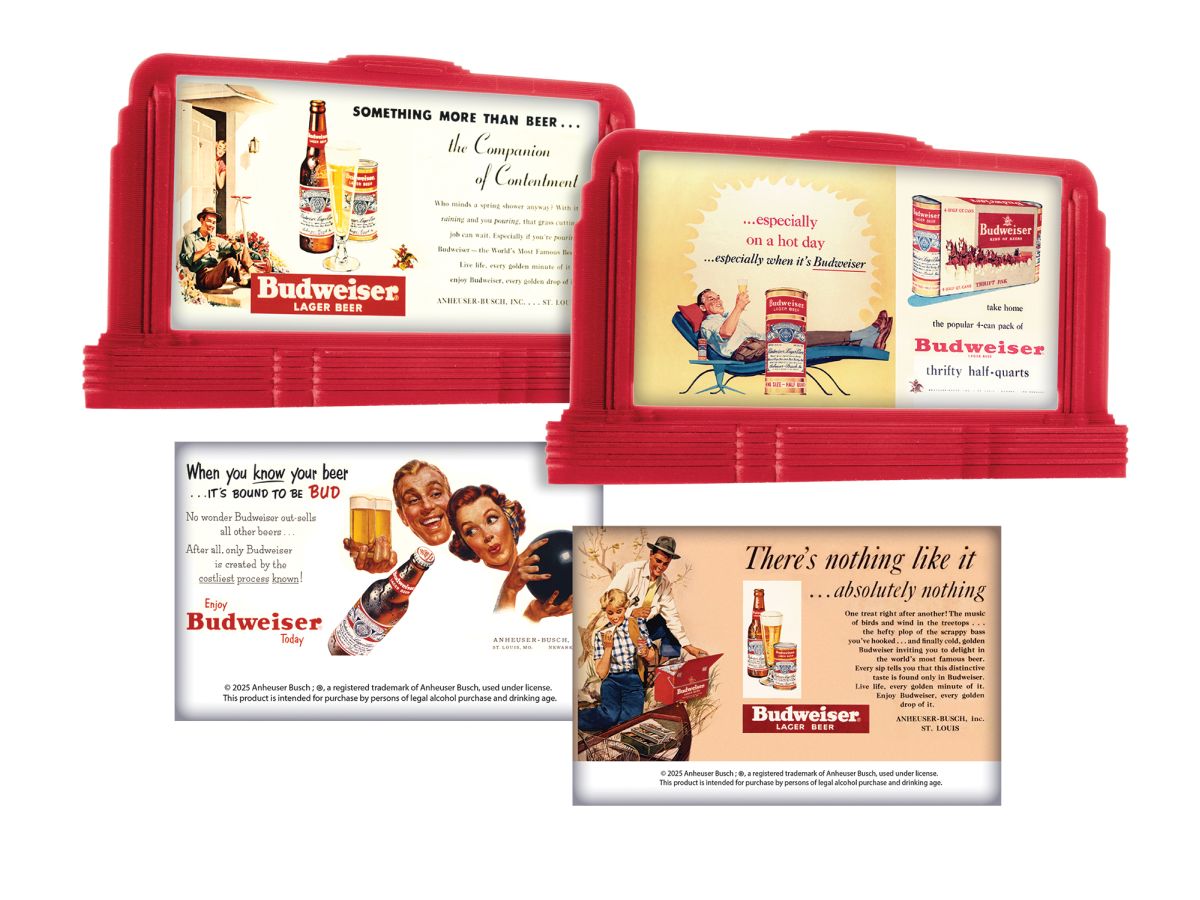 HO RTR Anheuser Busch - Budweiser Billboard 2 Pack