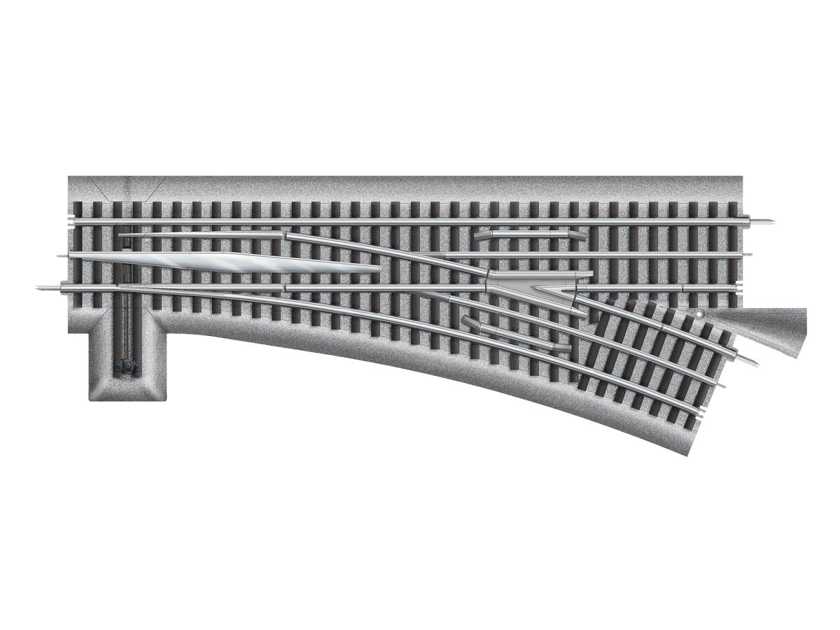 O RTR FasTrack O72 Turnout - Left