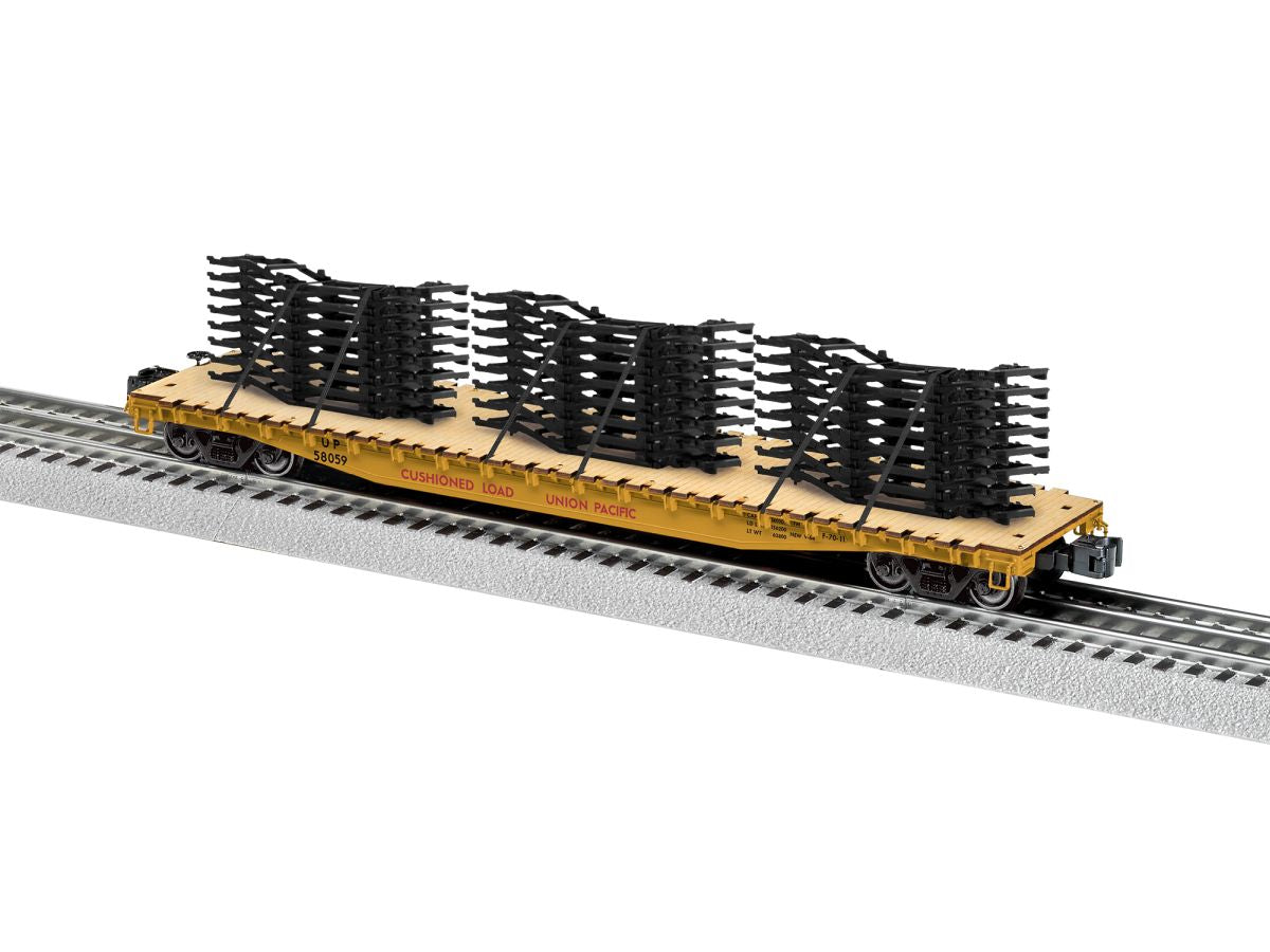 O UP PS-4 Flatcar w/Auto Frame Load #58059