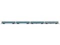 O Texas & Pacific Aluminum 18in Passenger 4 Pack