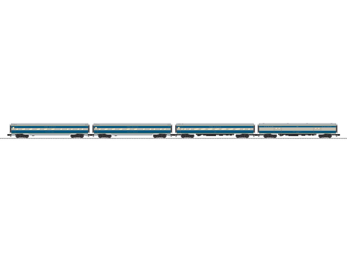 O Texas & Pacific Aluminum 18in Passenger 4 Pack