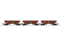 O Frisco 2 Bay AAR Hopper - oxide  3 Pack