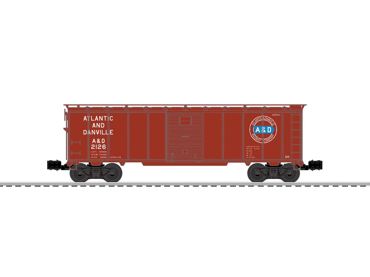 O Atlantic & Danville Steel Side Boxcar #2126