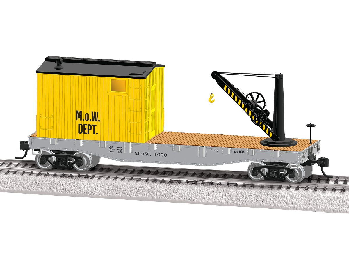HO RTR MOW Crane Car