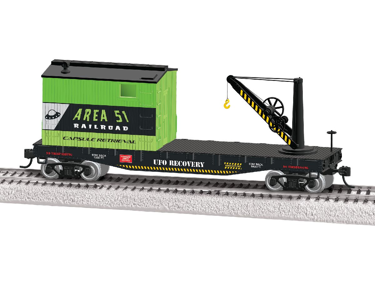 HO RTR Area 51 Crane Car