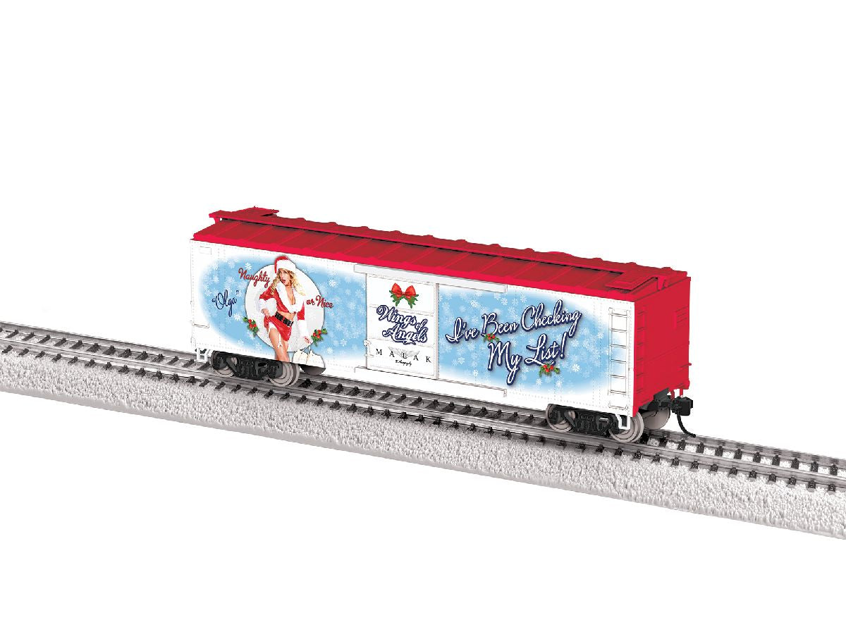 HO RTR Wings Of Angels HO Christmas Boxcar #2 (Olga)