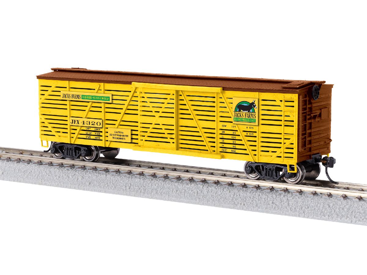 HO RTR HO Jacks Donkey Farm Sound Stock Car