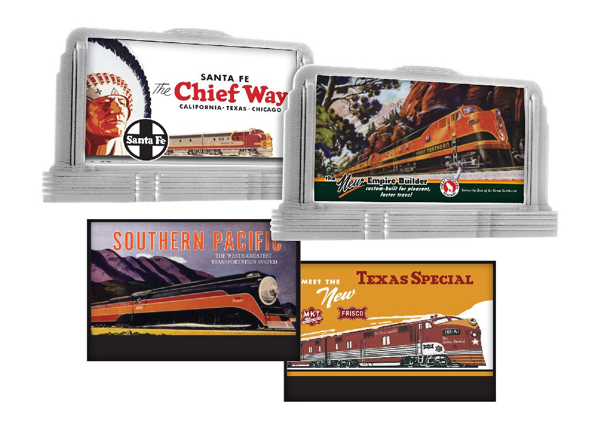 HO RTR Railroad Billboard West #1 HO Billboard 2-Pack (ATSF