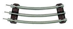 O O27 Tubular Track 1/2 Curve/50bx