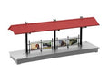 O RTR Station Platform/gray w/red roof