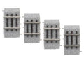 HO RTR 1'' Straight MagneLock Track /4pk