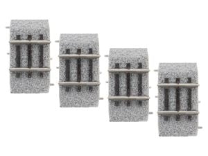 HO RTR 1'' Straight MagneLock Track /4pk