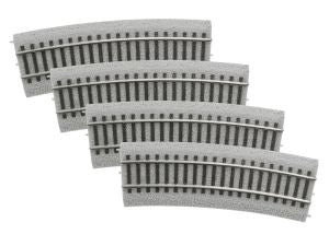 HO RTR 1/2-20'' Radius MagneLock Track/4pk