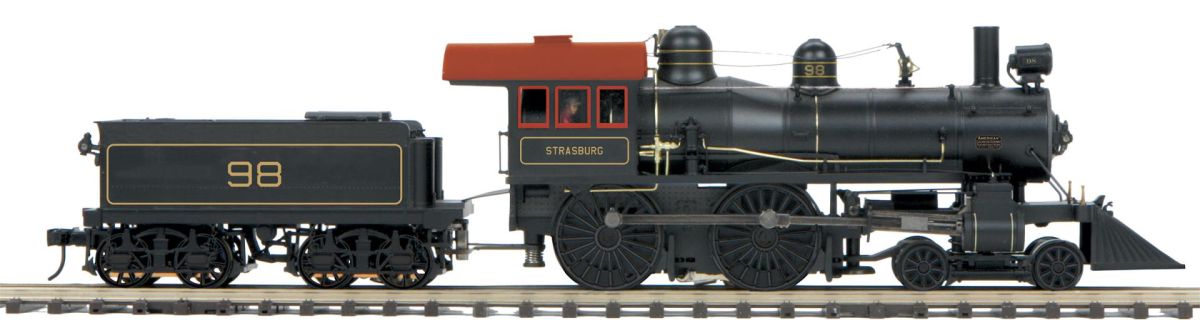O 4-4-0 Steam Loco Strasburg #98/3.0