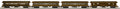 O Central Pacific 4pk 64' Woodside Psg.Cars