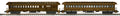 O Central Pacific 2pk 64' Woodside Combine/Coach
