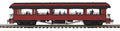 O Unlettered 64' Open Air Woodsided Coach Car (Red)