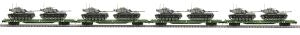 O 60' Flatcar 4pk w/(2) M60 Tanks