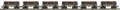 O Sleleton Cars w/Log Load 6pk WM