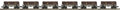 O Sleleton Cars w/Log Load 6pk WM