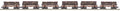 O Sleleton Cars w/Log Load 6pk Weyerhaeuser