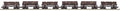 O Sleleton Cars w/Log Load 6pk West Virginia Pulp