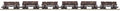 O Sleleton Cars w/Log Load 6pk West Virginia Pulp