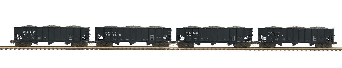 O P&LE 4-Car 70-Ton 3-Bay Hopper Set