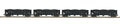 O P&LE 4-Car 70-Ton 3-Bay Hopper Set