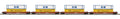 O 4-Car Husky Stack Set BNSF