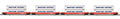 O 4-Car Husky Stack Set CP Rail