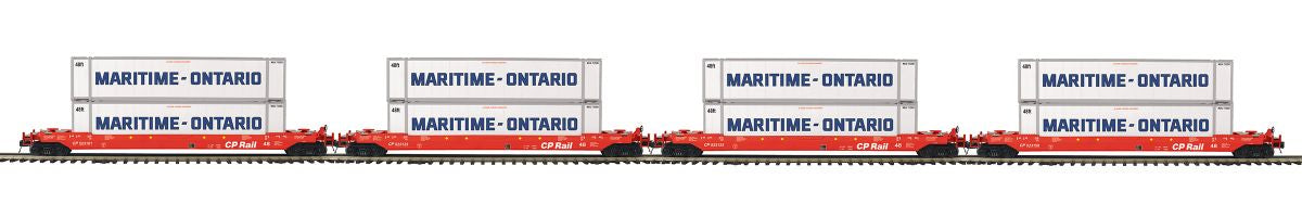 O 4-Car Husky Stack Set CP Rail