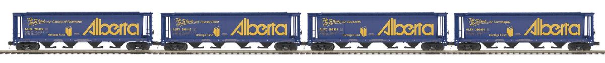 O Alberta 4-Car 100 Ton Hopper Car set