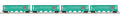 O GN 4-Car 100 Ton Hopper Car set