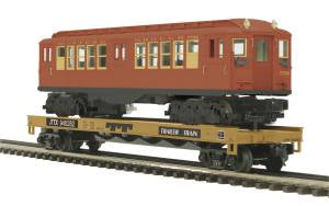 O Flatcar w/LoV Subway Car TTX #940282