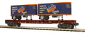 O Flatcar w/Pup Trailers P&LE