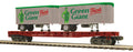 O Flatcar w/Pup Trailers Milw.Rd.