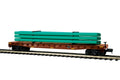 O 60' Flatcar w/Pipe Load NS