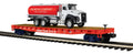 TARIFF O Trump Flatcar w/Tanker Truck