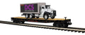 O PR Flat Car w/DCS Logo Box Truck