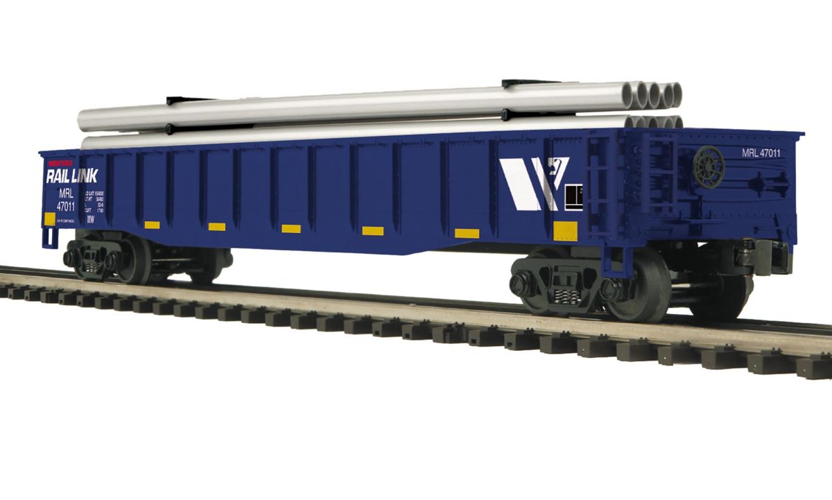 O MRL Gondola w/Pipe Load
