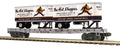 O MA & PA Flat Car w/Pup Trailers
