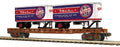 O Milw.Rd. Flat Car w/Pup Trailers