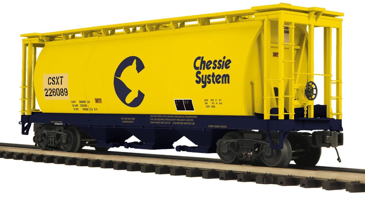 O Chessie 3-Bay Cylindrical Hopper Car